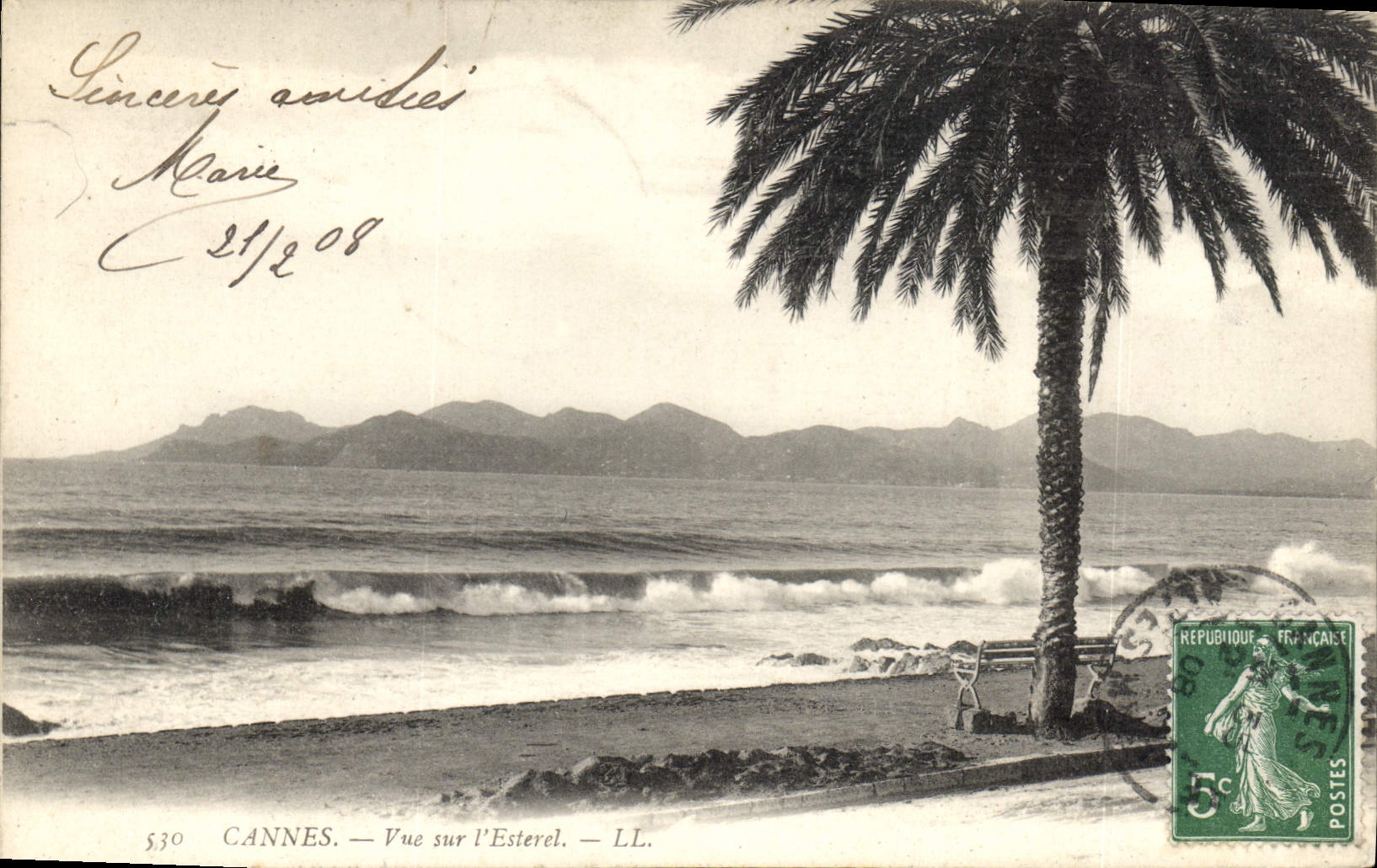 CPA Cannes Vue sur l'Esterel 