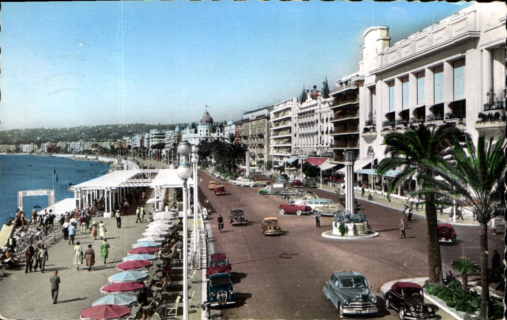 CPM La Cote d'Azur Nice la Promenade des Anglais Automobile