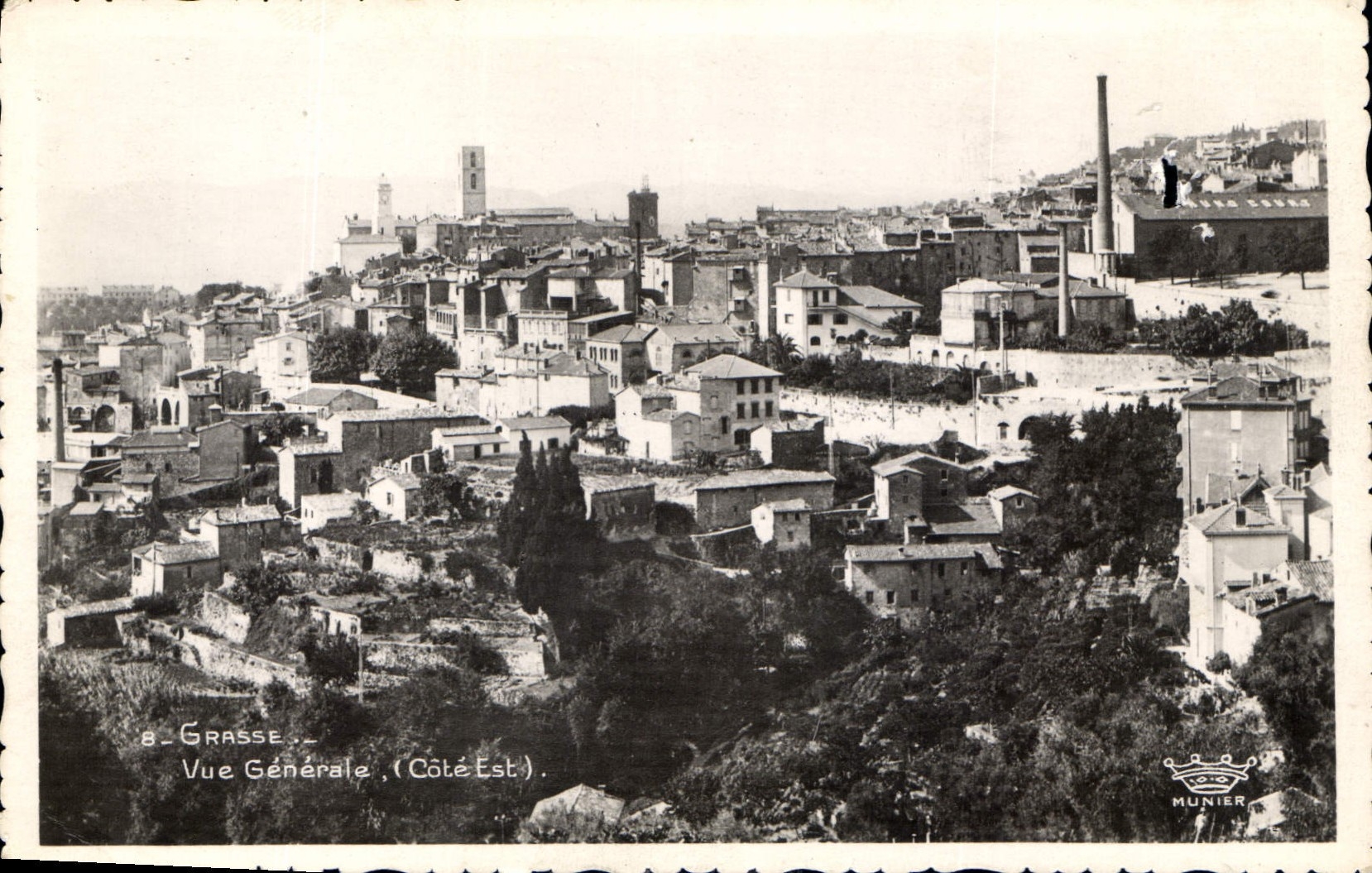 CPA Grasse Vue generale Cote Est 