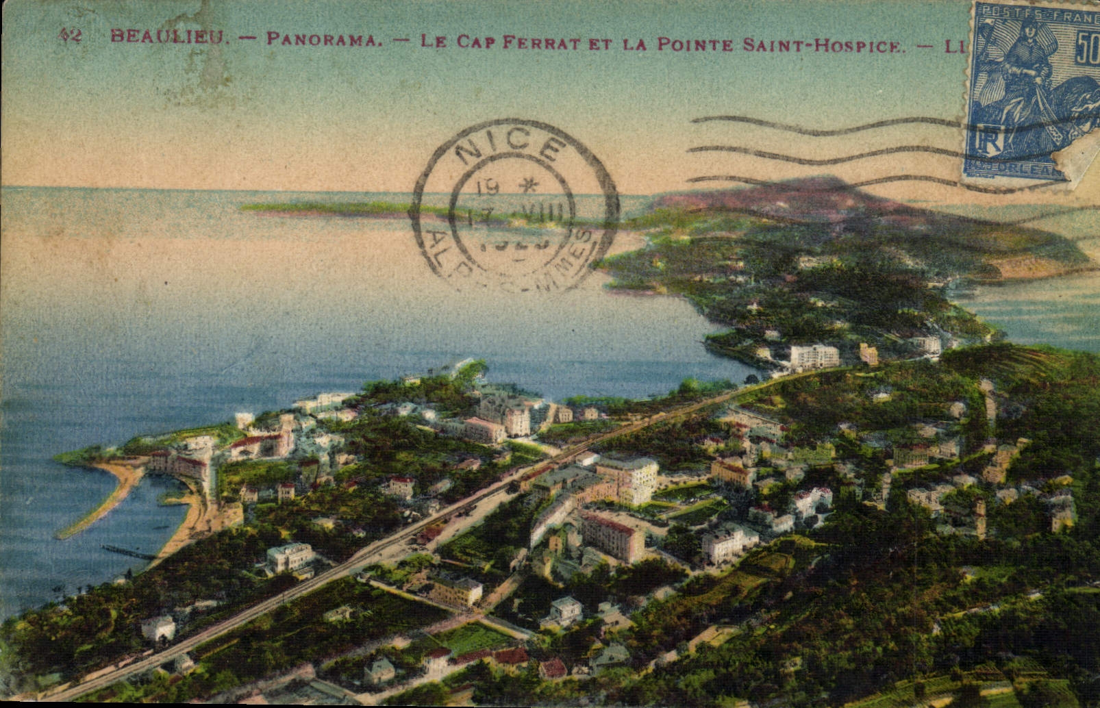 CPA Beaulieu Panorama le Cap Ferrat et la Pointe Saint Hospice