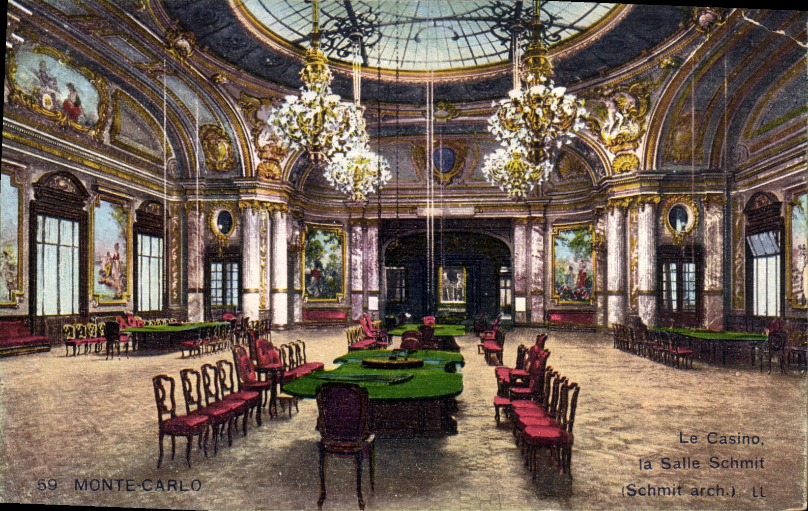 CPA Monte Carlo Le Casino la Salle Schmit 