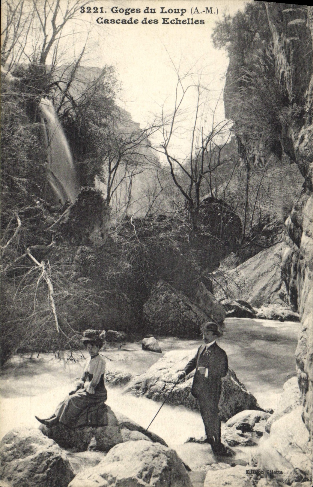 CPA Gorges du Loup A M Cascade des Echelles 