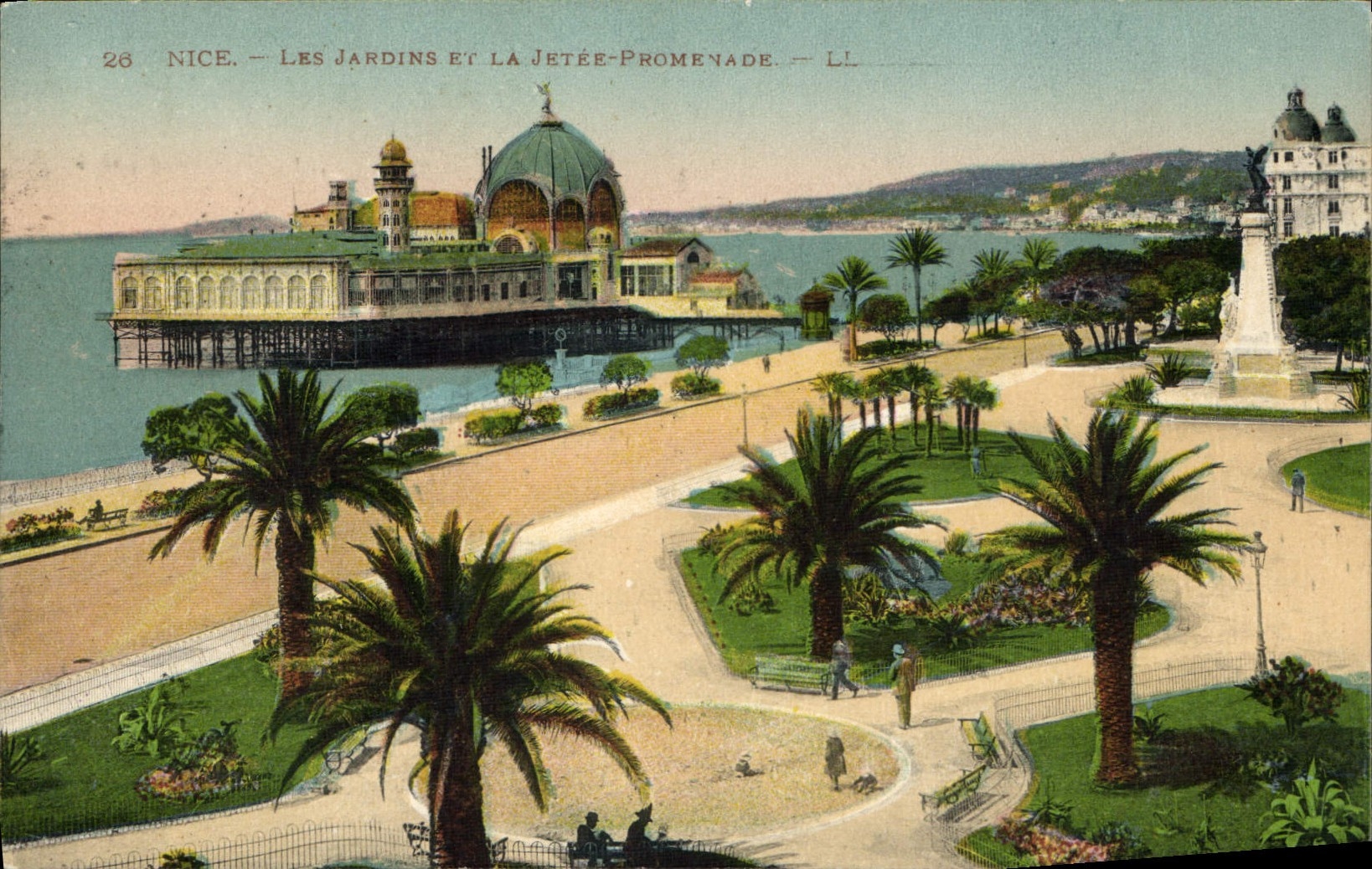 CPA Nice Les Jardins et la Jetee Promenade 