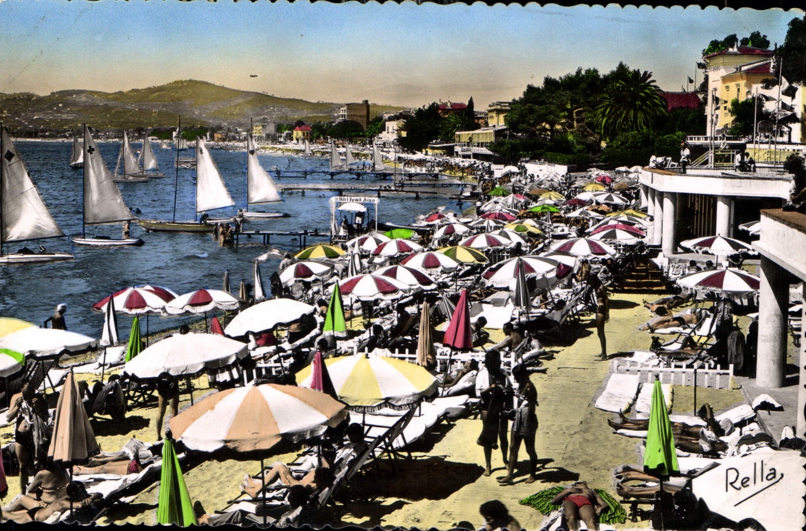 CPA La Cote d'Azur Juan les Pins La Plage 