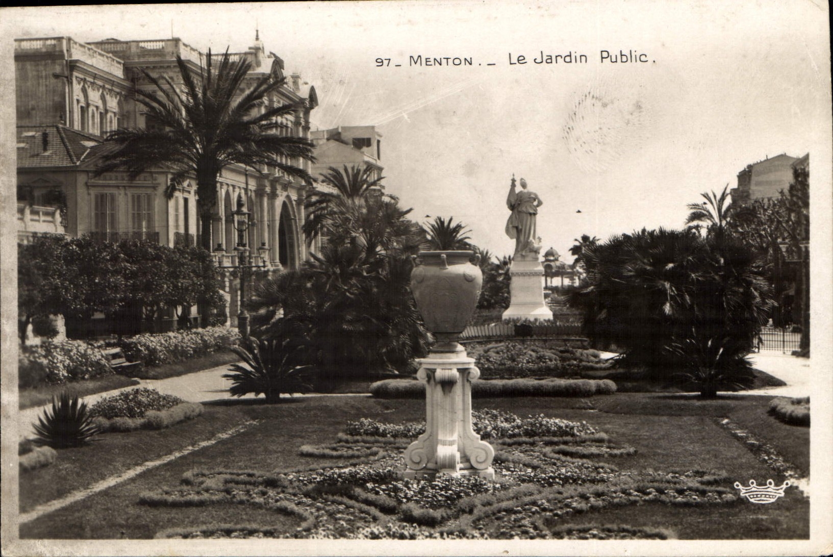 CPA Menton Le Jardin Public 