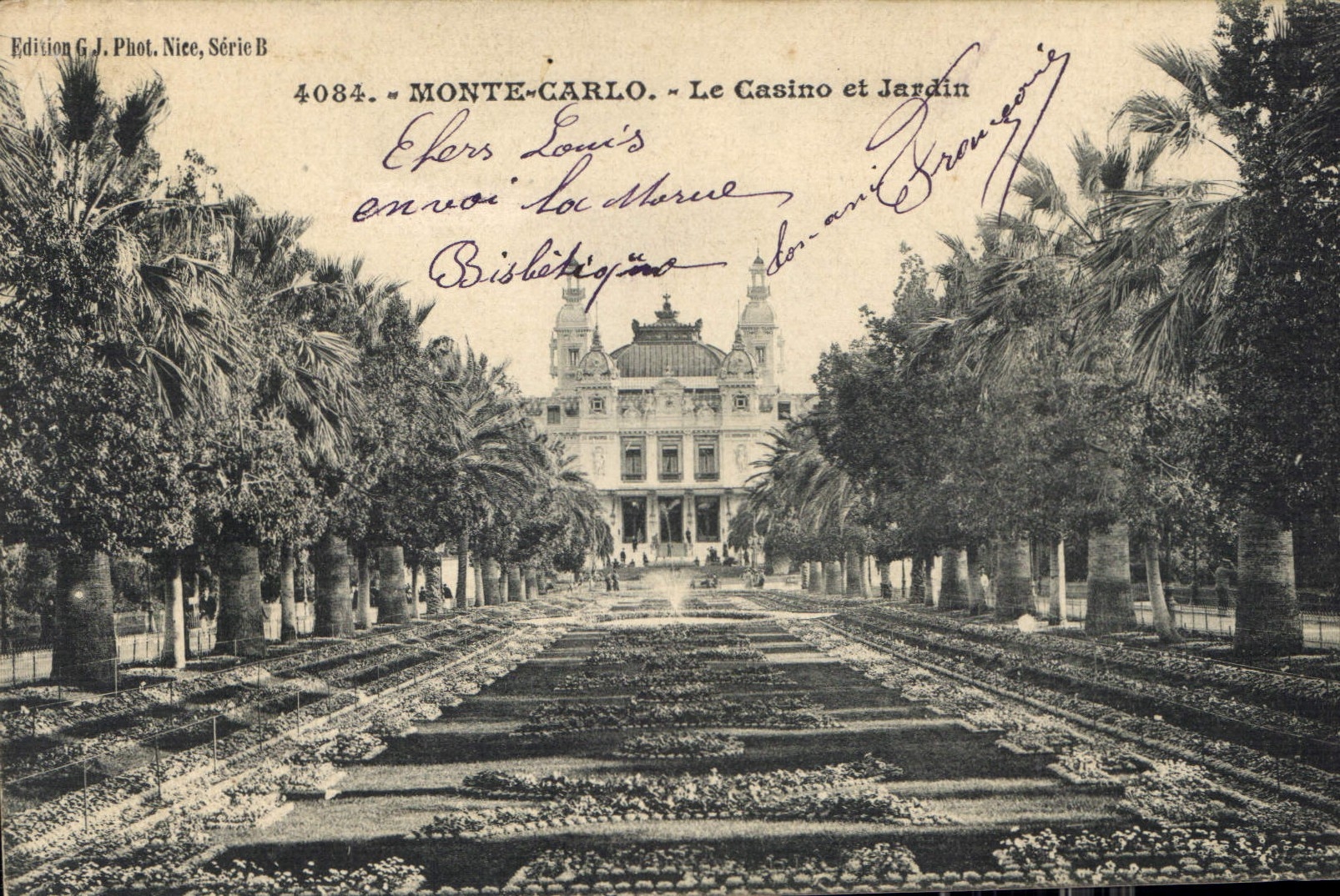 CPA Monte Carlo Le Casino et Jardin 