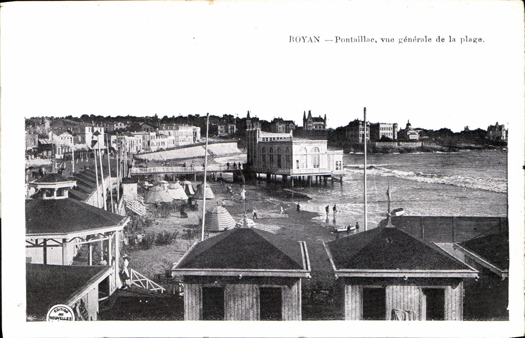 CPA Royan Pontaillae vue generale de la plage 