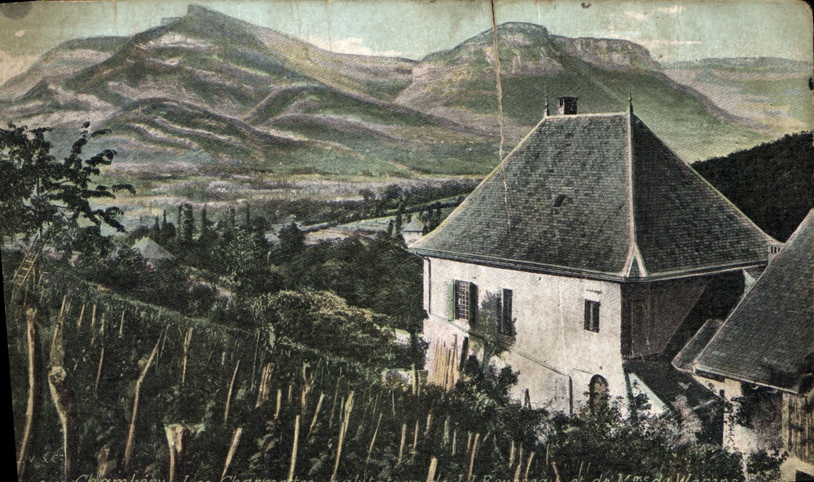 CPA Chambery Les Charmettes habitation de JJ Rousseau