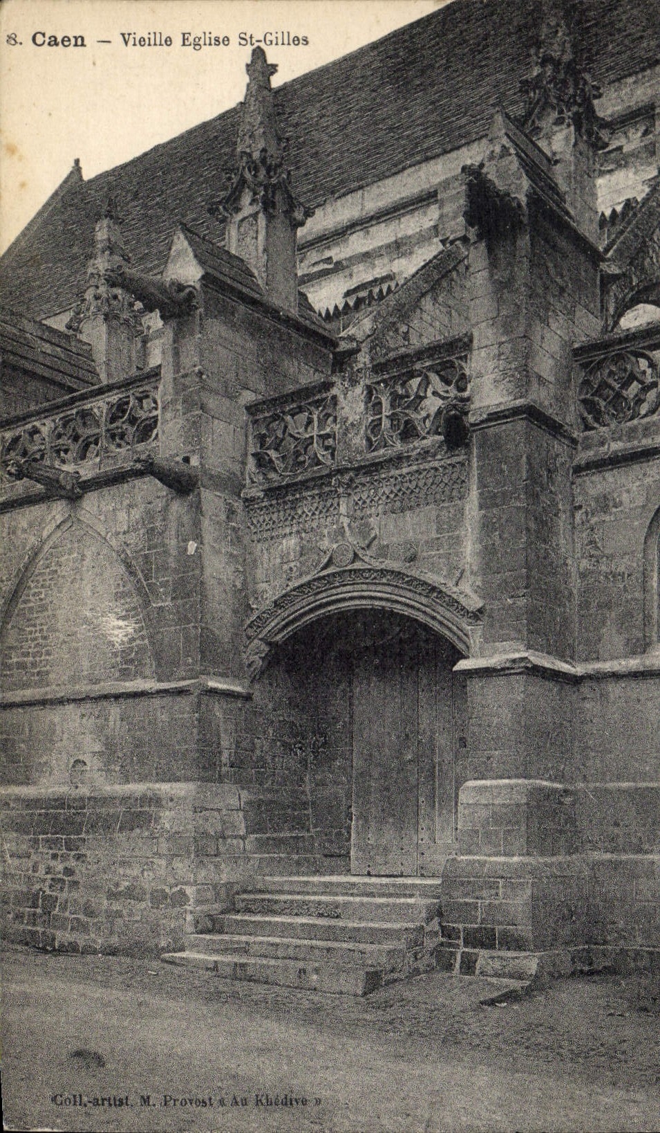CPA Caen Vieille Eglise St Gilles 