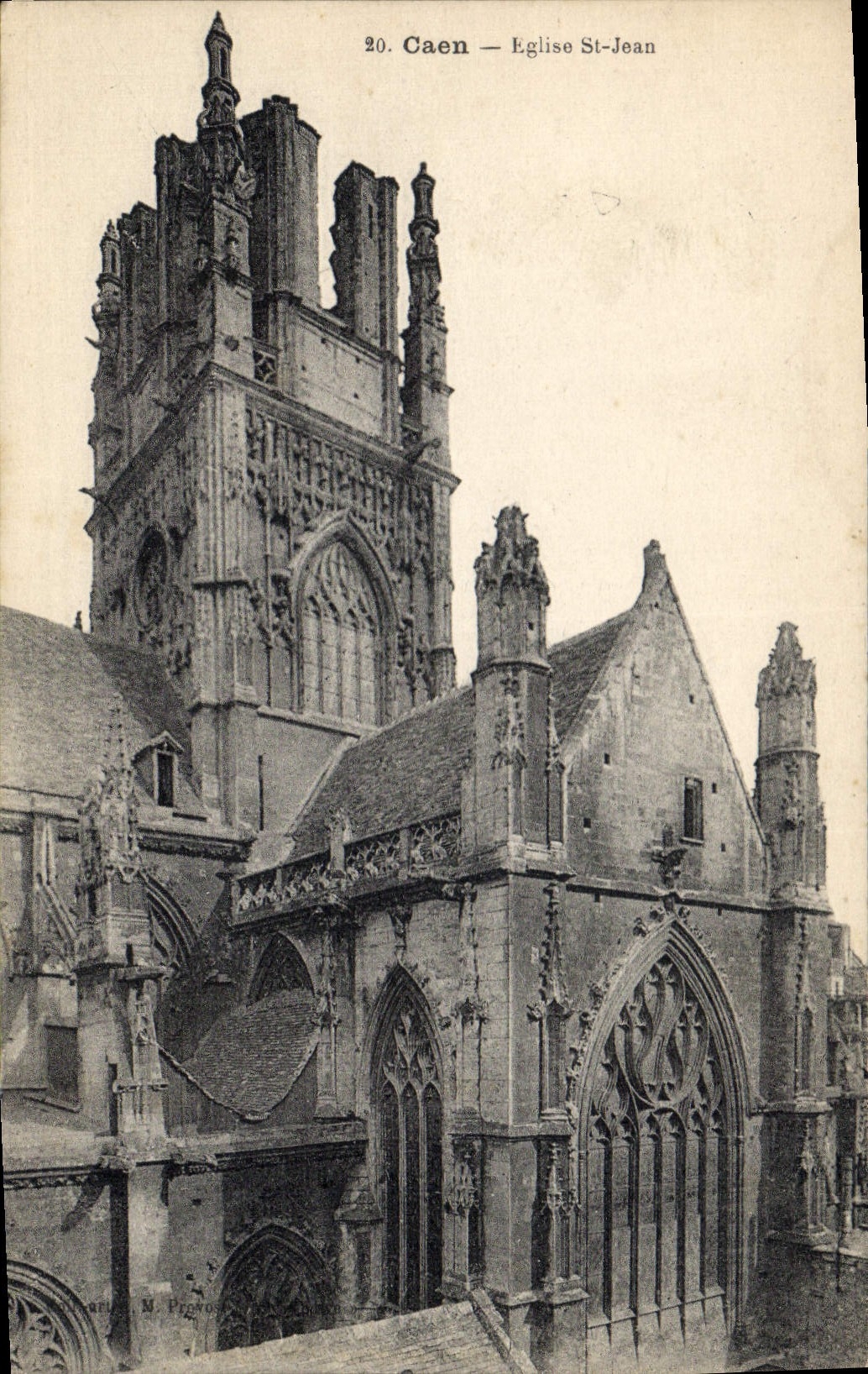 CPA Caen Eglise St Jean 
