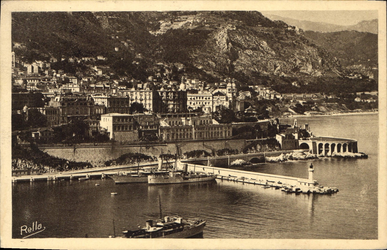 CPA Monte Carlo vu de Monaco 