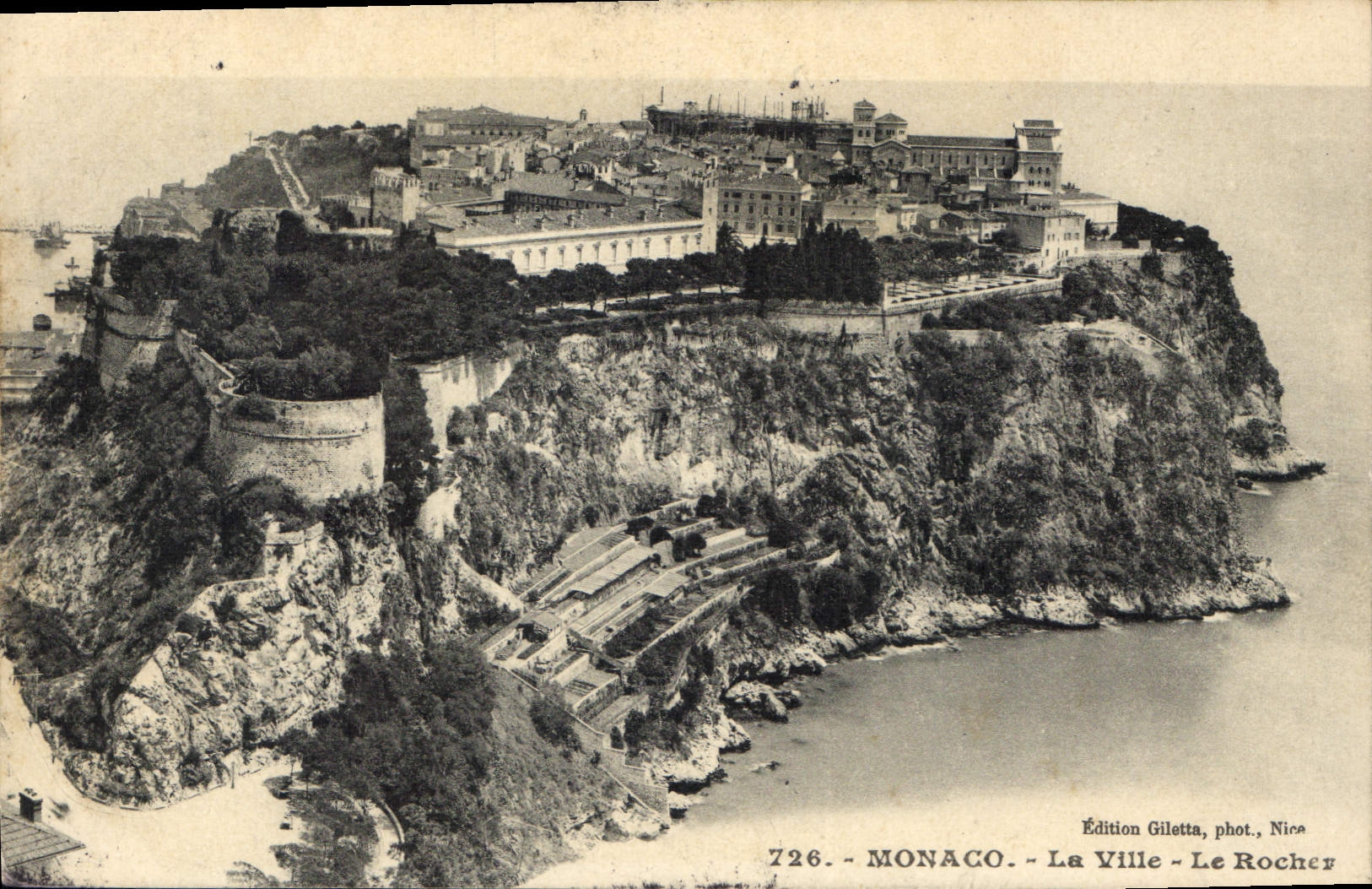 CPA Monaco La Ville Le Rocher 
