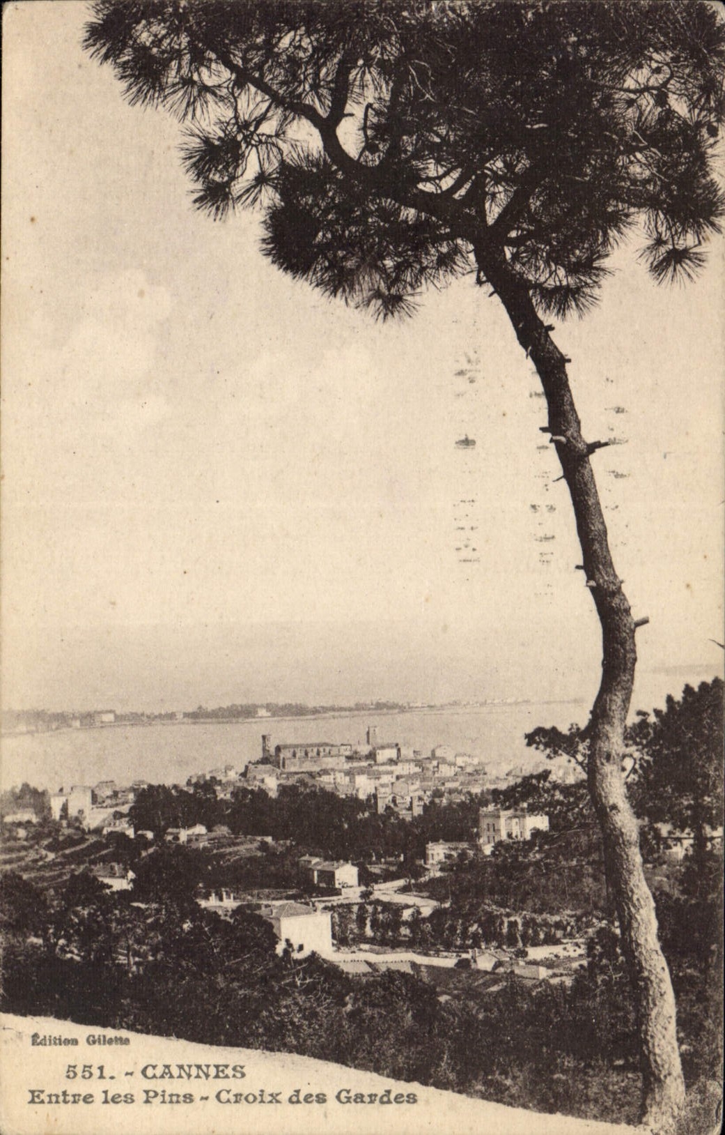 CPA Cannes Entre les Pins Croix des Gardes 