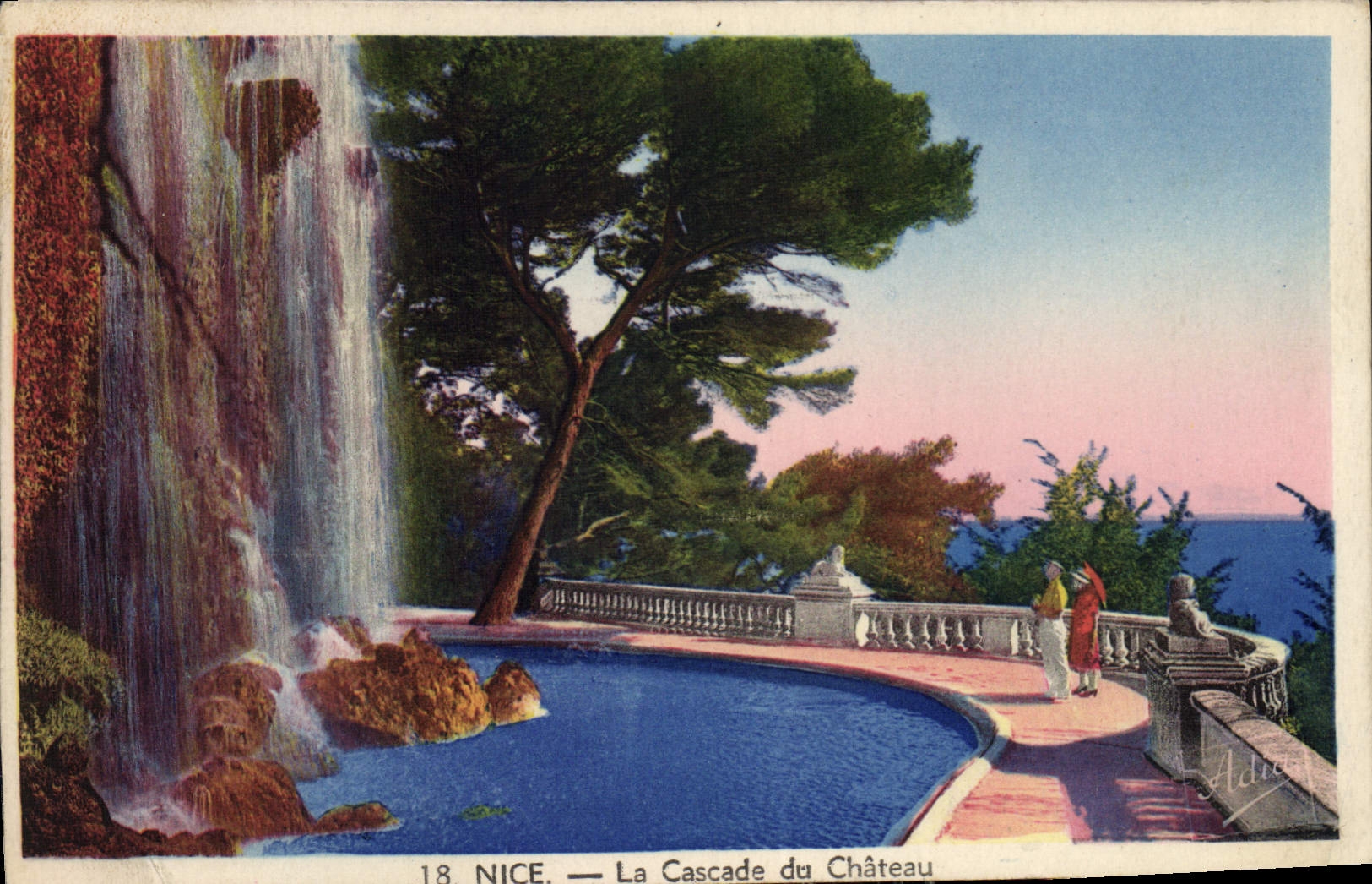 CPA Nice La Cascade du Chateau 