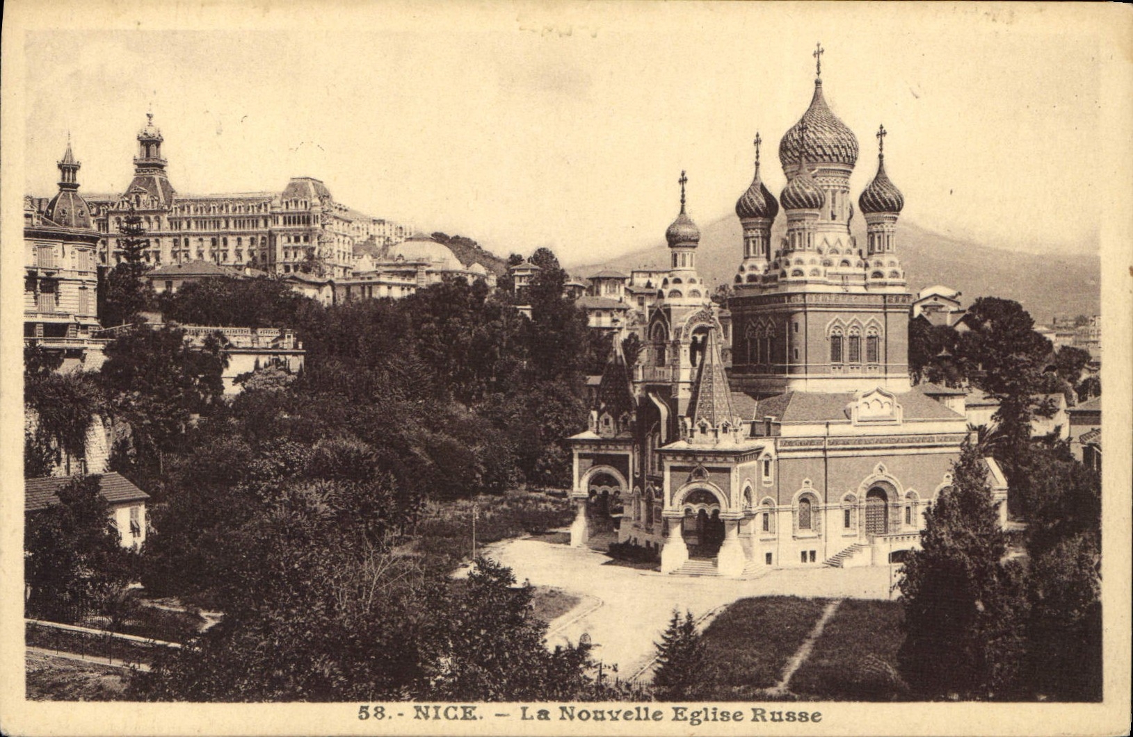 CPA Nice La Nouvelle Eglise Russe Russie Russia