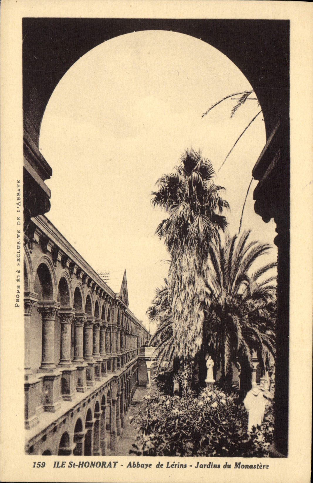 CPA Ile St Honorat Abbaye de Lerins Jardins du Monastere 