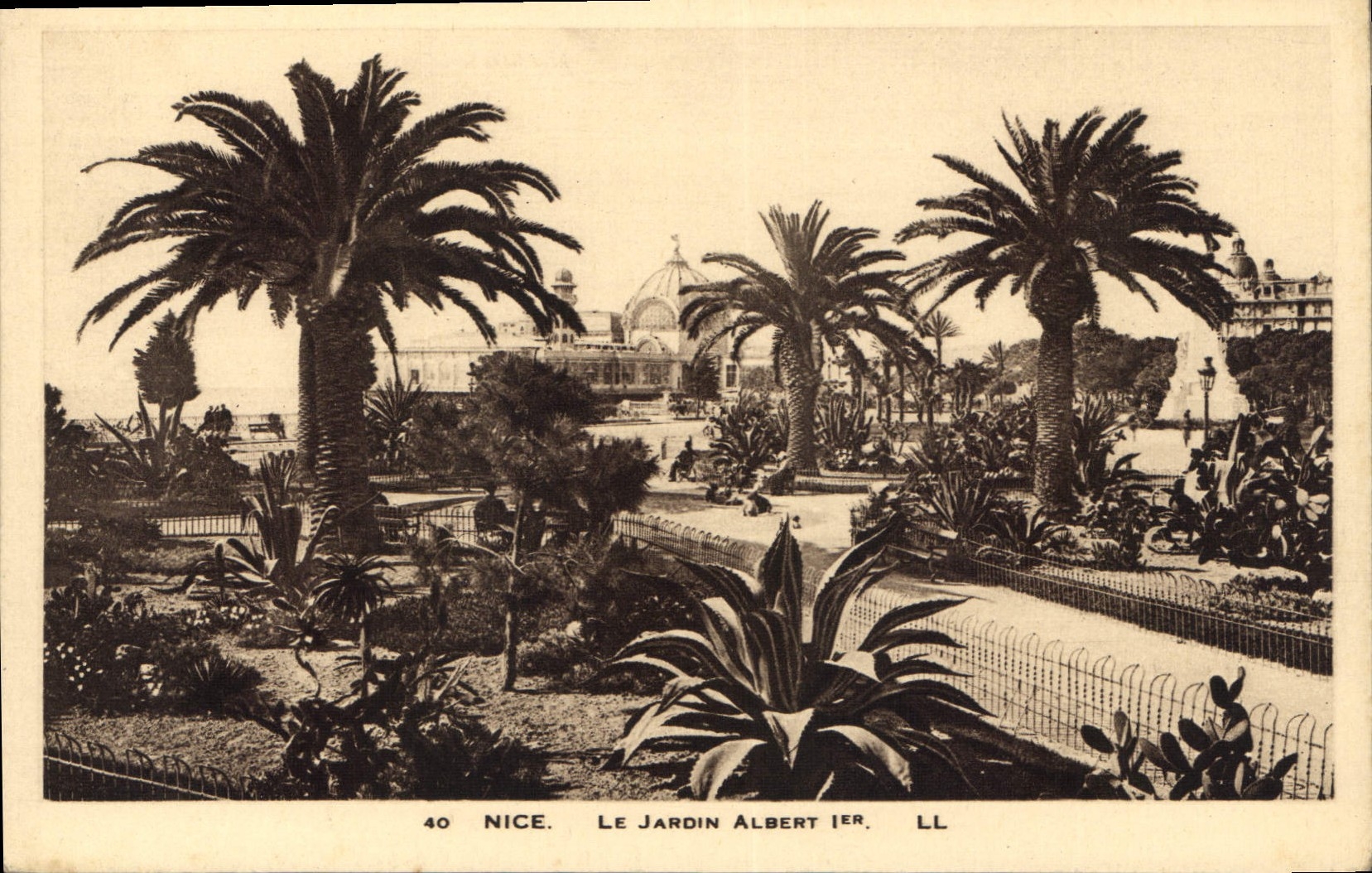 CPA Nice Le Jardin Albert 1er 