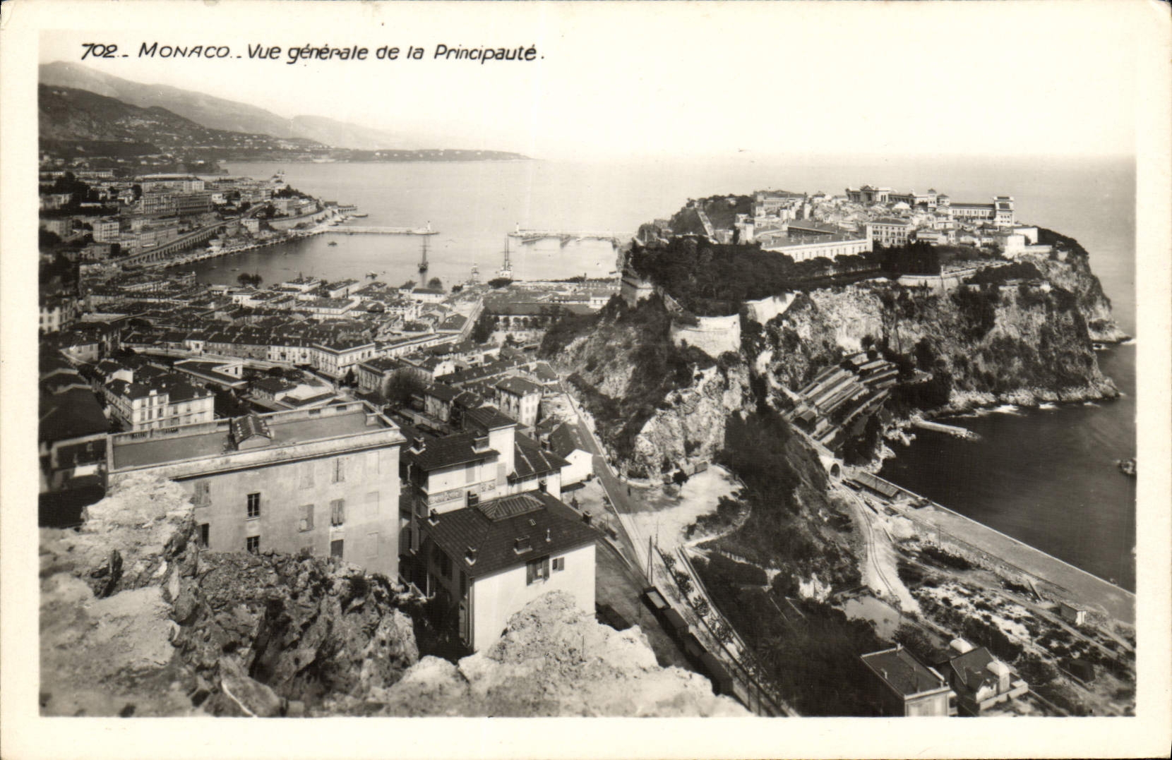 CPA Monaco Vue generale de la Principaute 