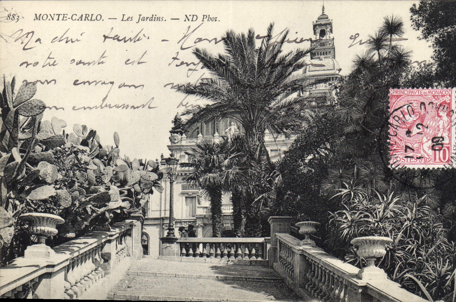 CPA Monte Carlo Les Jardins 