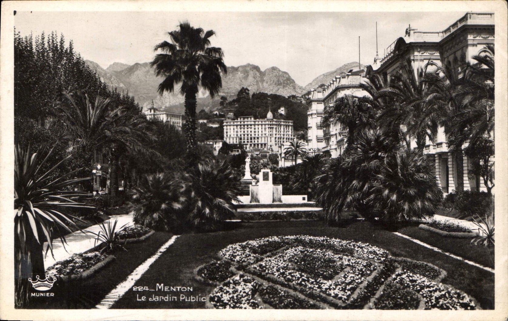 CPA Menton Le Jardin Public 