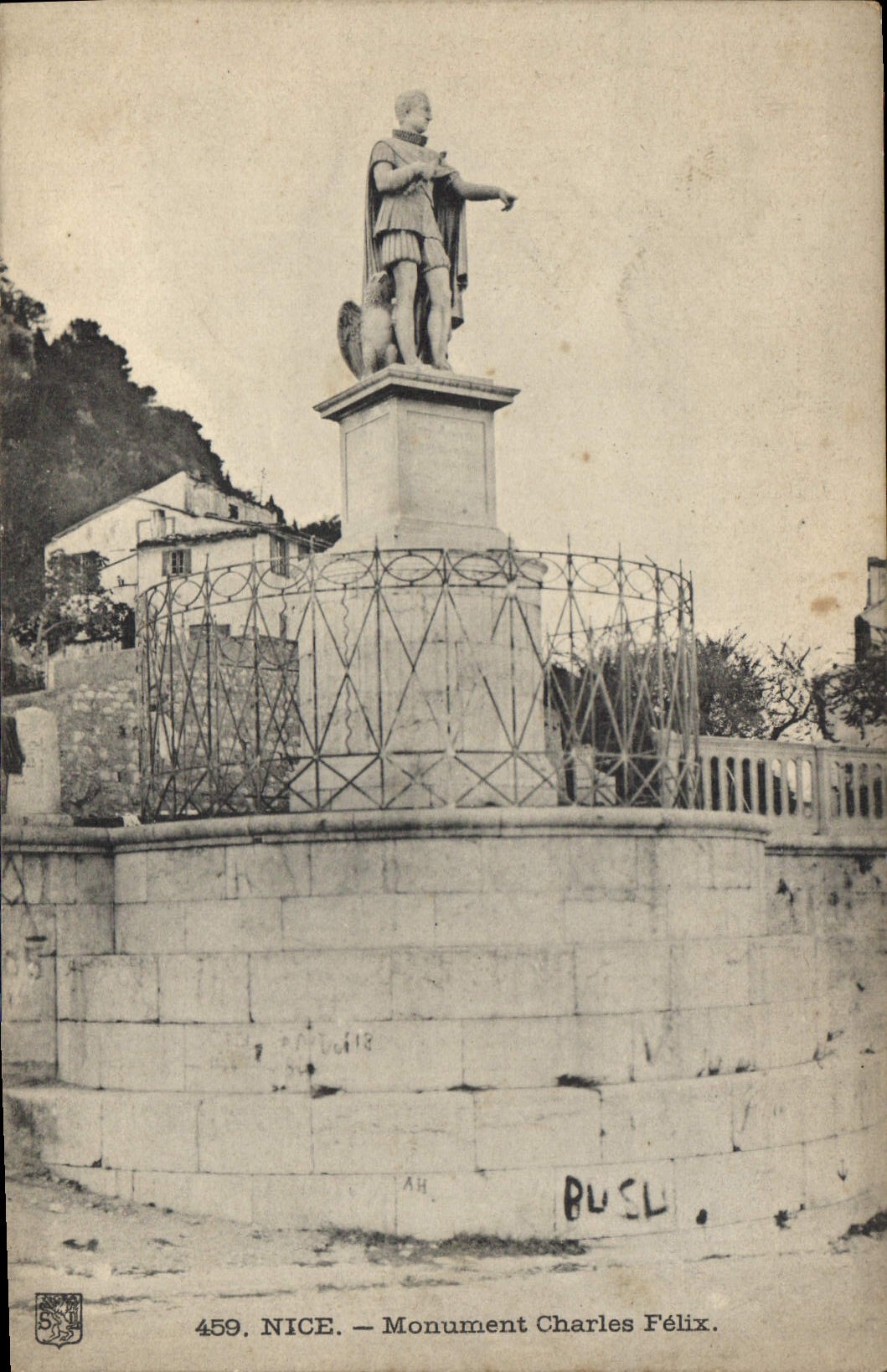 CPA Nice Monument Charles Felix