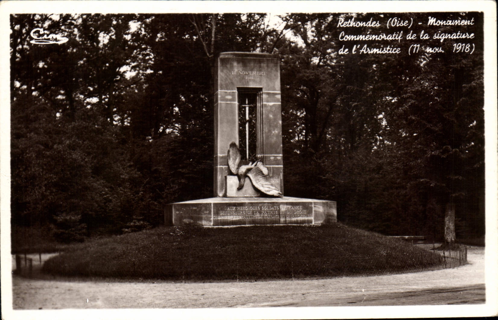 CPA Rethondes Oise Monument commemoratif Aigle