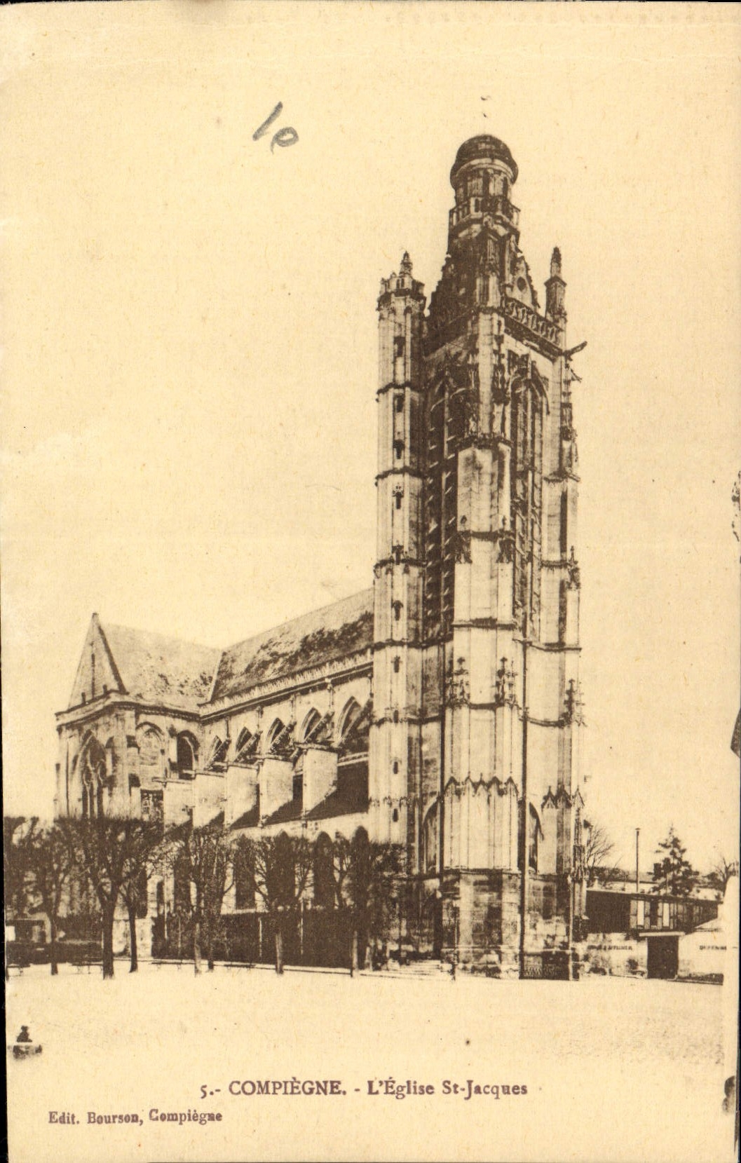 CPA Compiegne L'Eglise St Jacques 