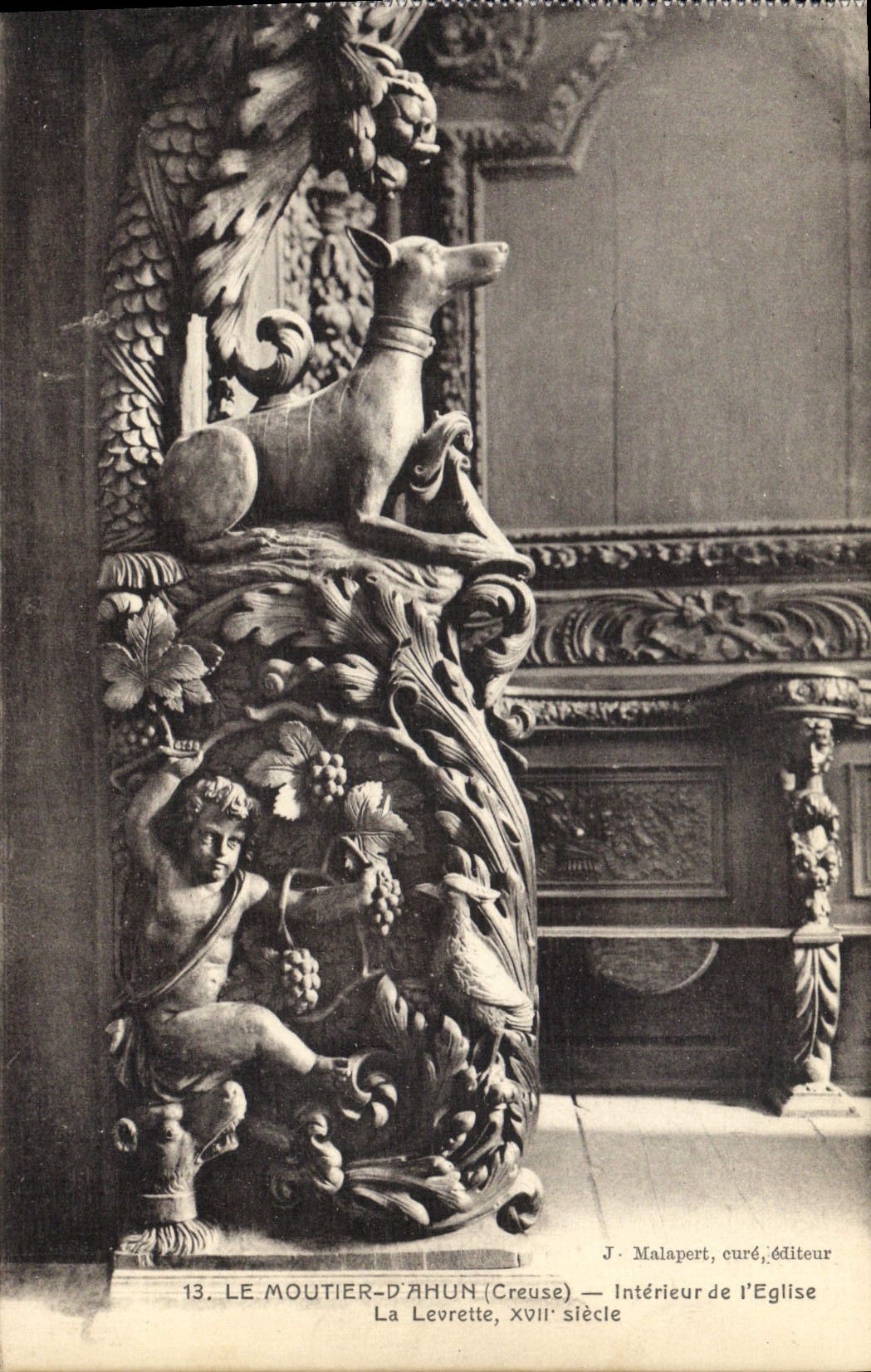 CPA Le Moutier d'Ahun Creuse Interieur de l'Eglise la Leorette