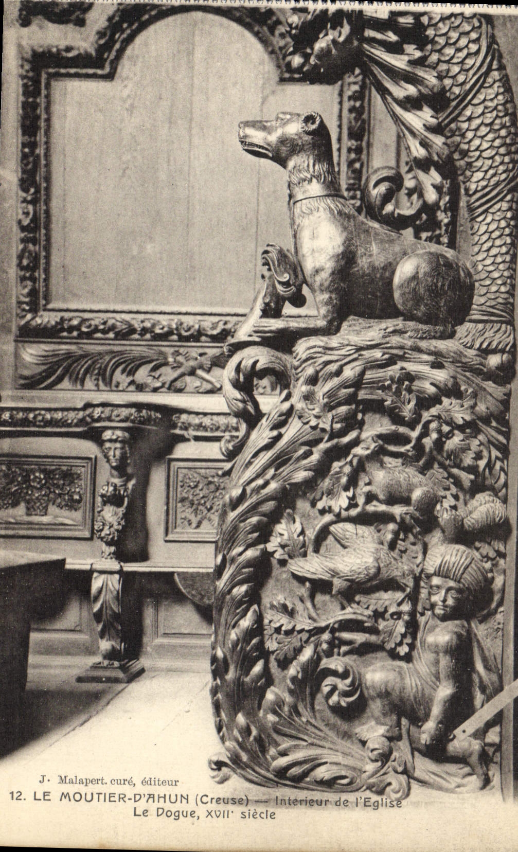 CPA Le Moutier d'Ahun Creuse Interieur de l'Eglise le Dogue