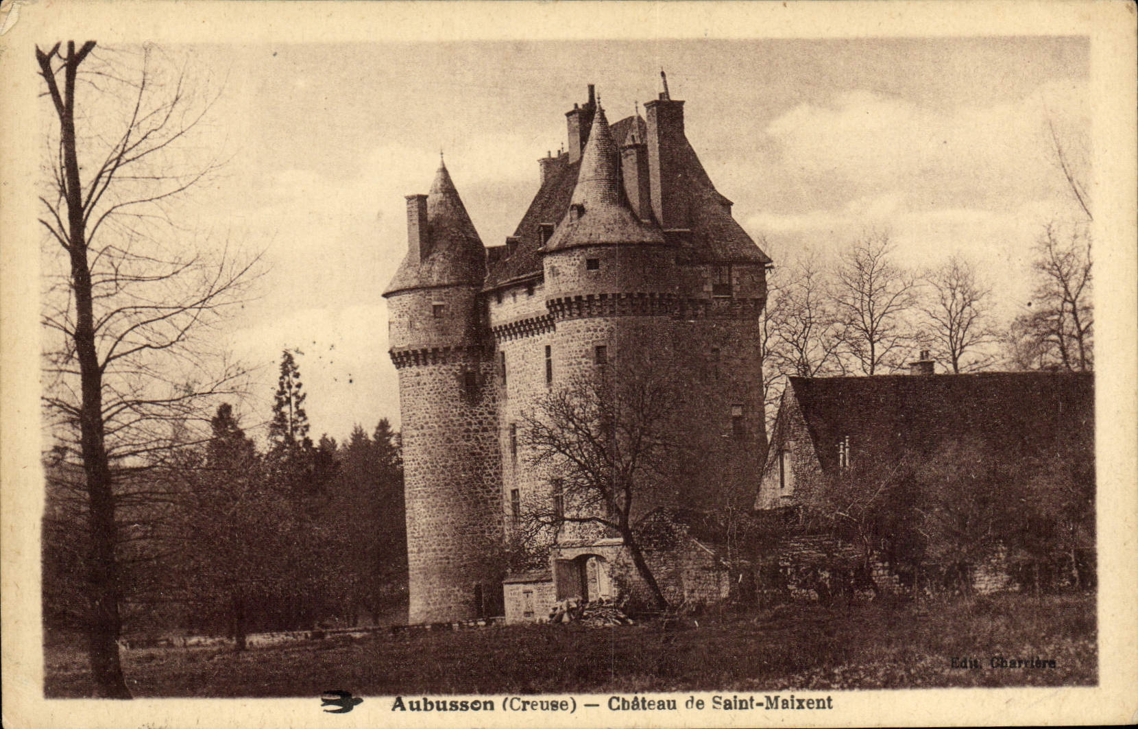 CPA Aubusson Creuse Chateau de Saint Maixent