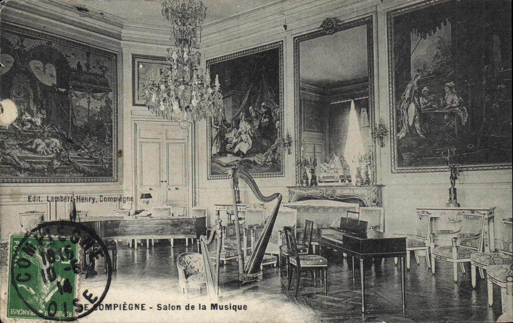 CPA Chateau de Compiegne Salon de la Musique 