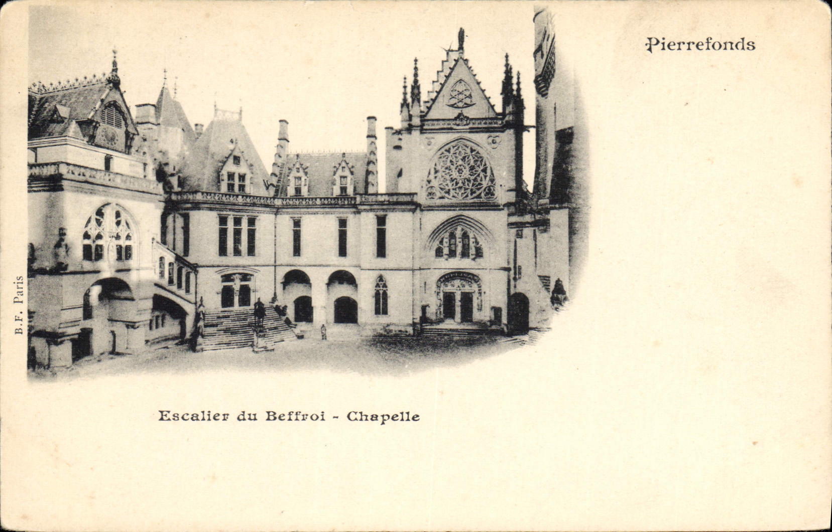 CPA Pierrefonds Escalier du Beffroi Chapelle