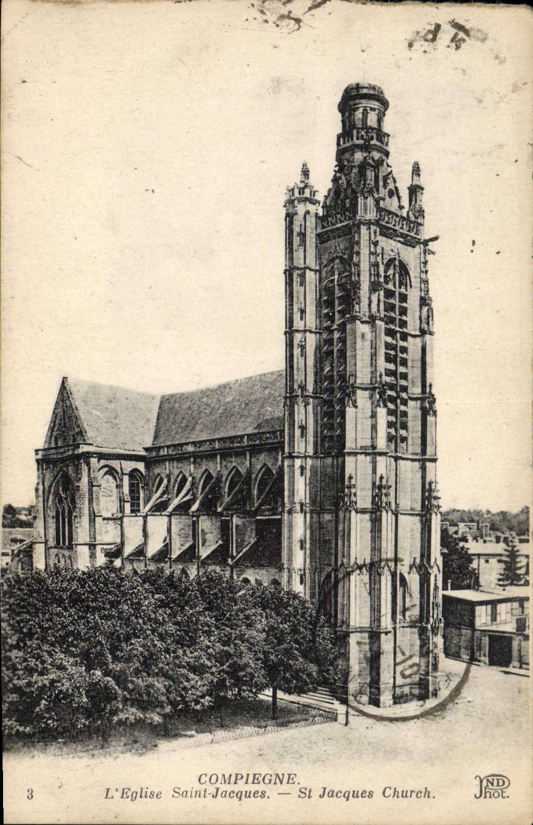 CPA Compiegne L'Eglise Saint Jacques 