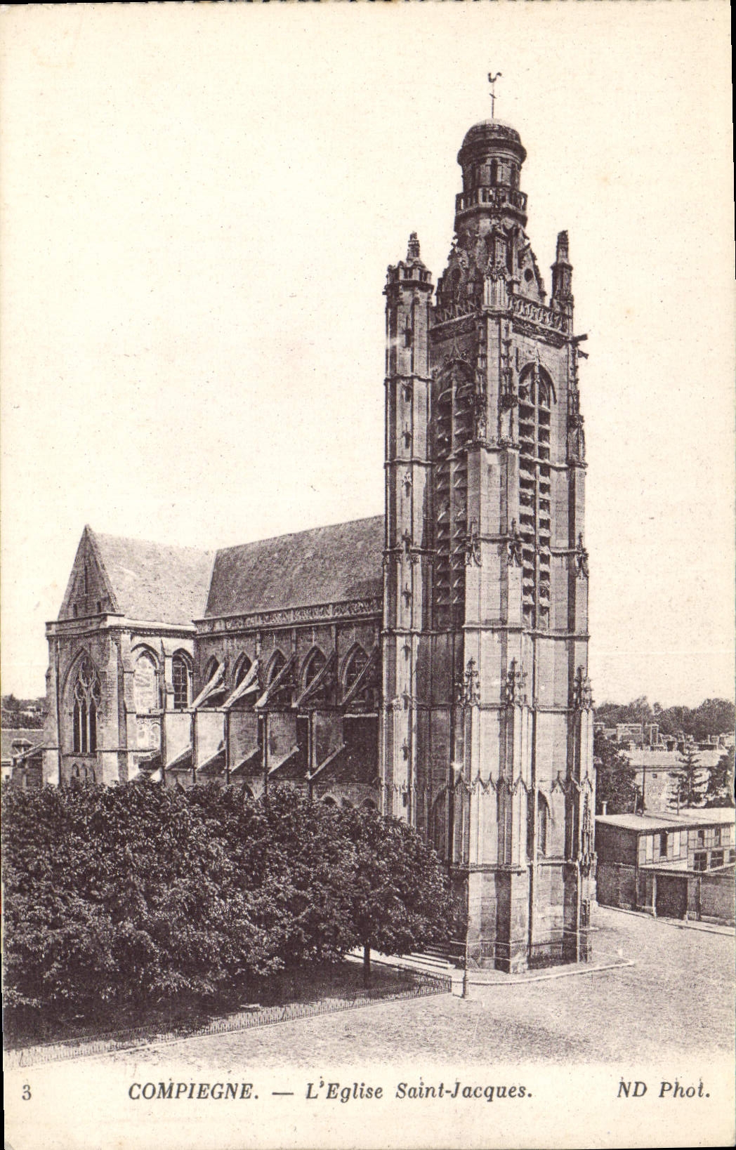 CPA Compiegne L'Eglise Saint Jacques 
