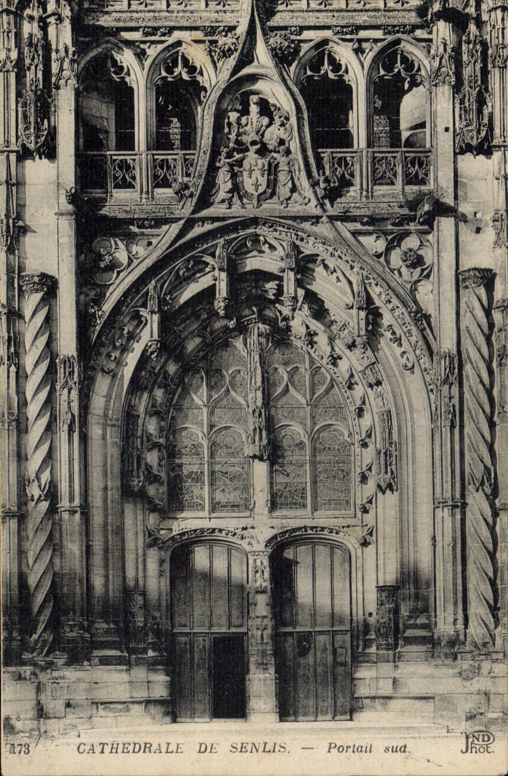 CPA Cathedrale de Senlis Portail sud 