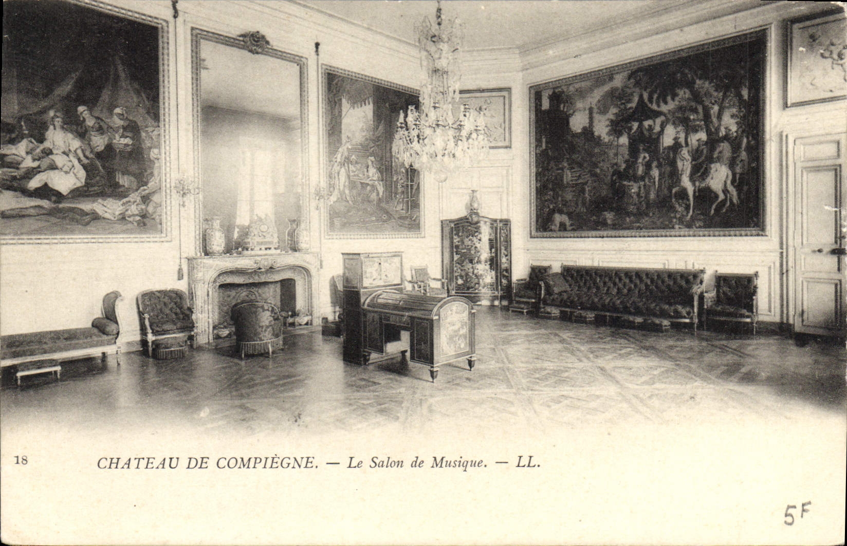 CPA Chateau de Compiegne le Salon de Musique 