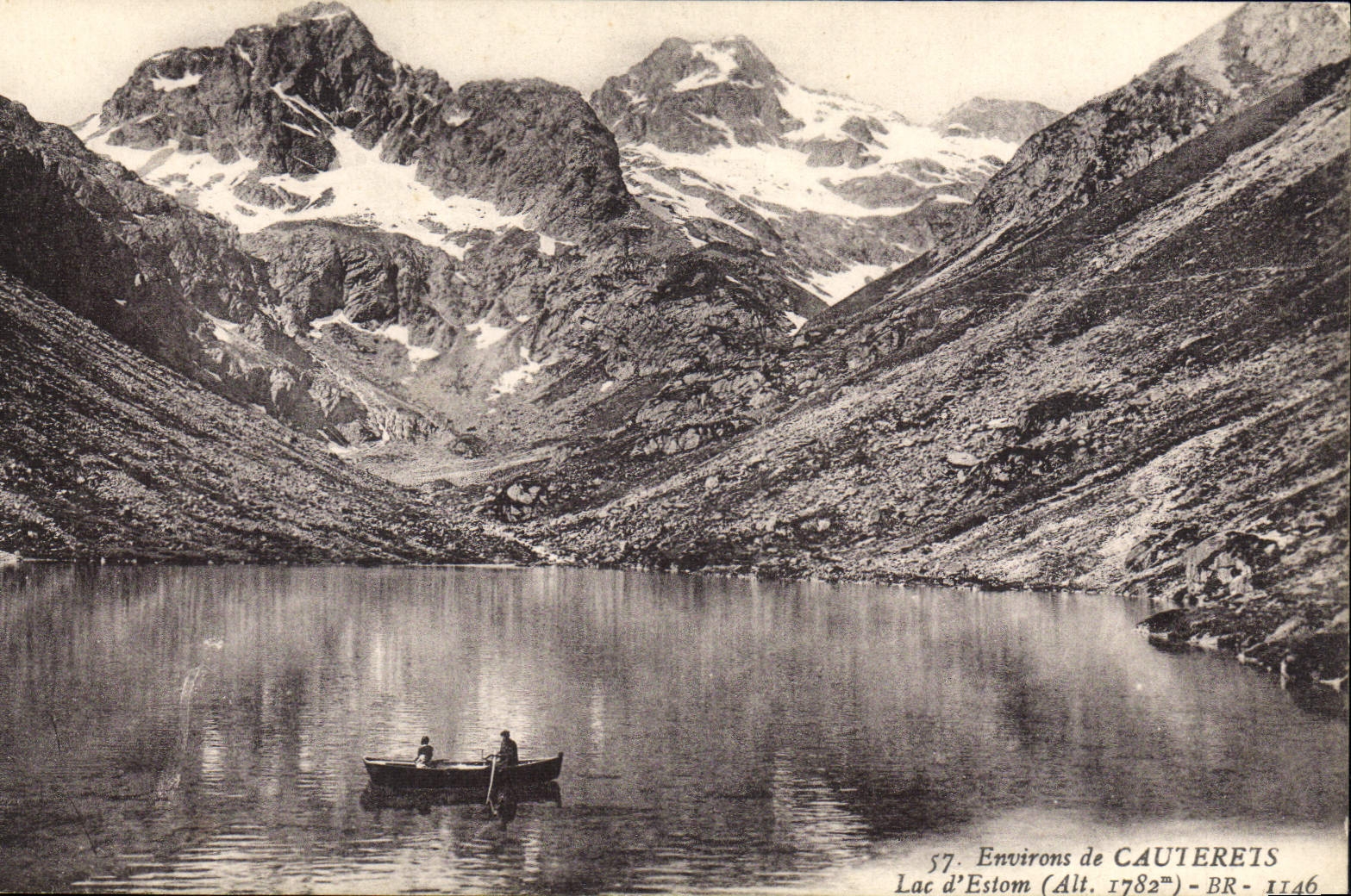 CPA Environs de Cauterets Lac d'Estom 