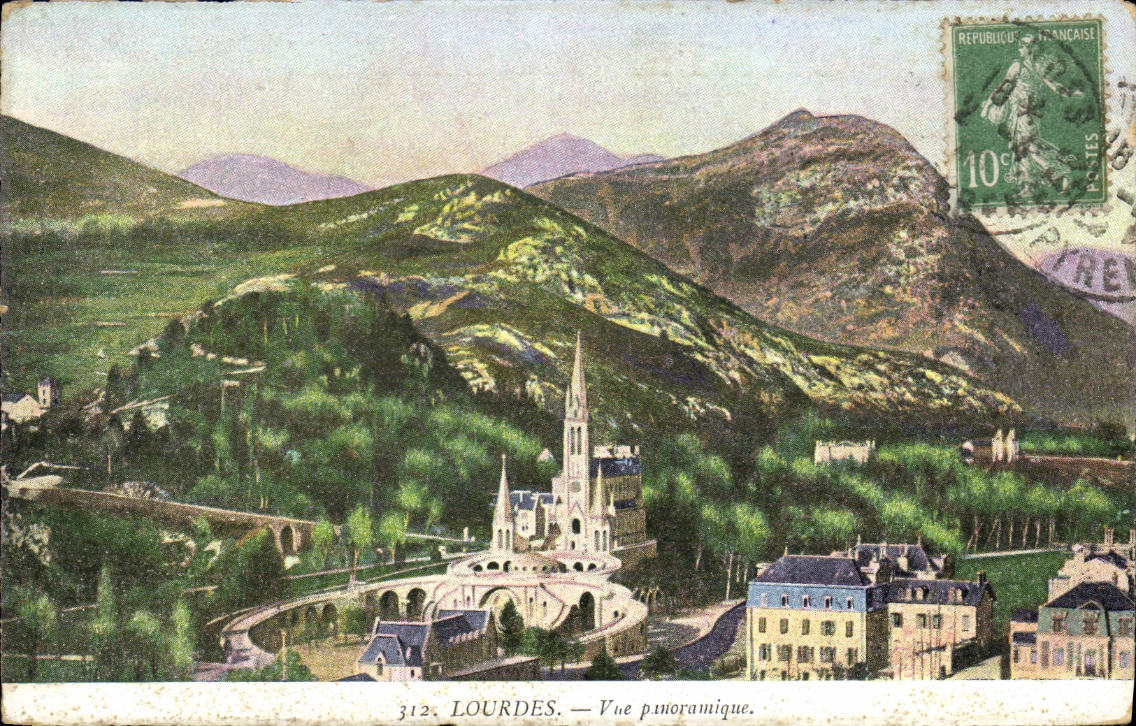 CPA Lourdes Vue Panoramique 