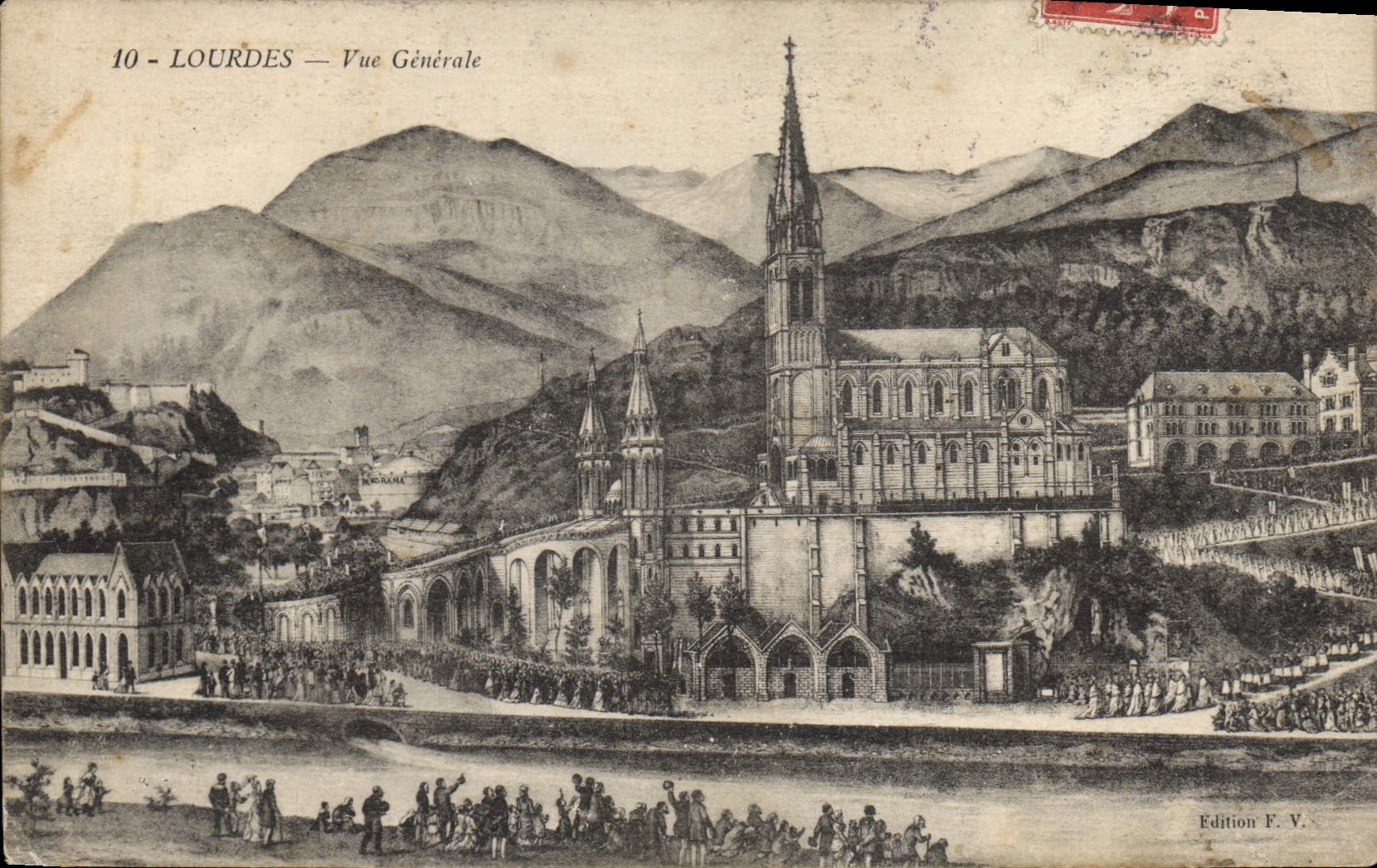 CPA Lourdes Vue Generale 