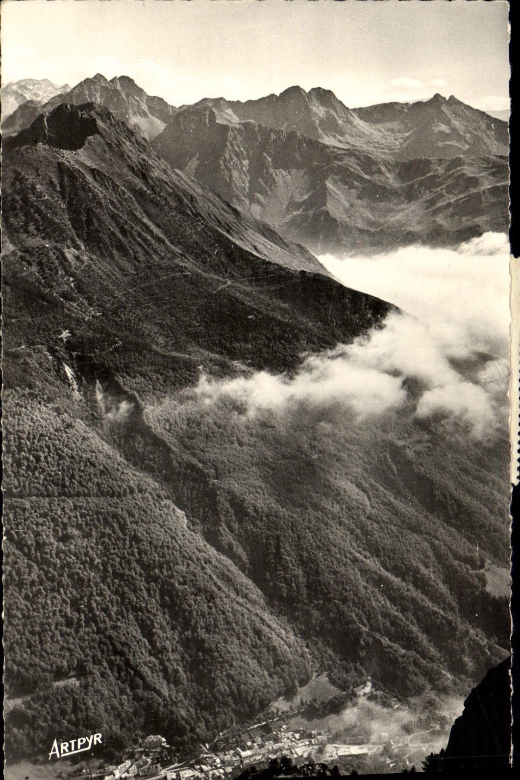 CPA Bareges Vue Generale depuis le Capet