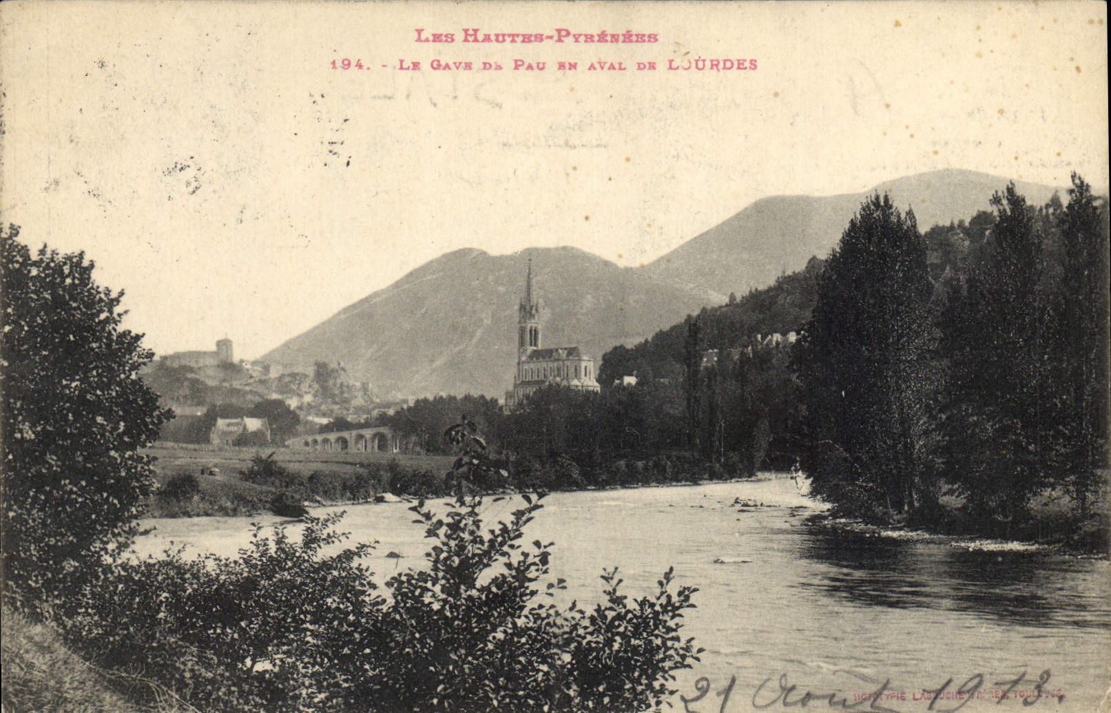 CPA Le Gave de Pau au Aval de Lourdes 