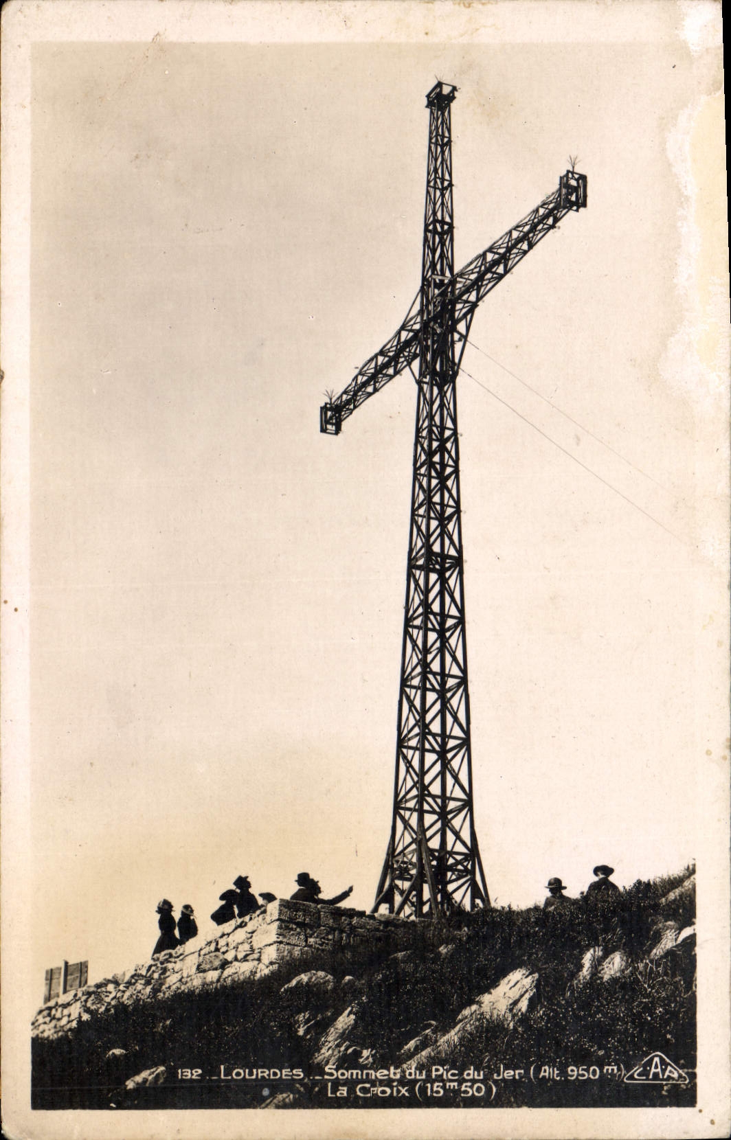 CPA Lourdes Sommet du Pic du Jer La Croix 