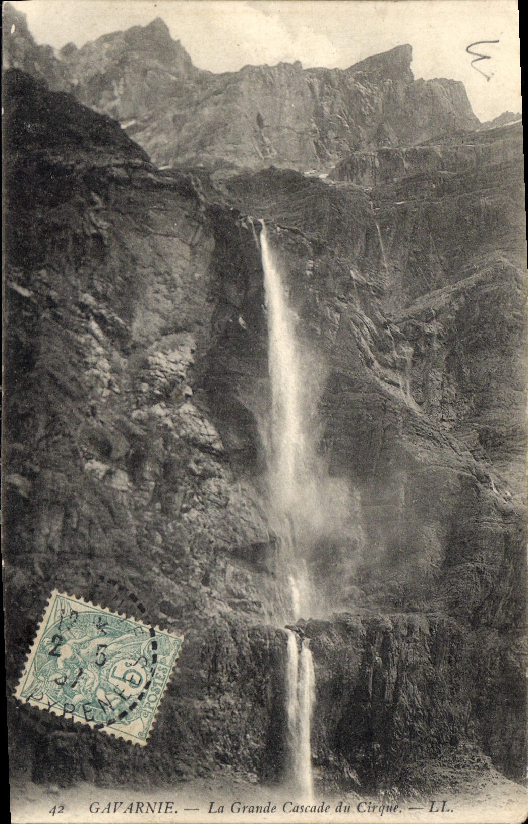CPA Gavarnie La Grande Cascade du Cirque 