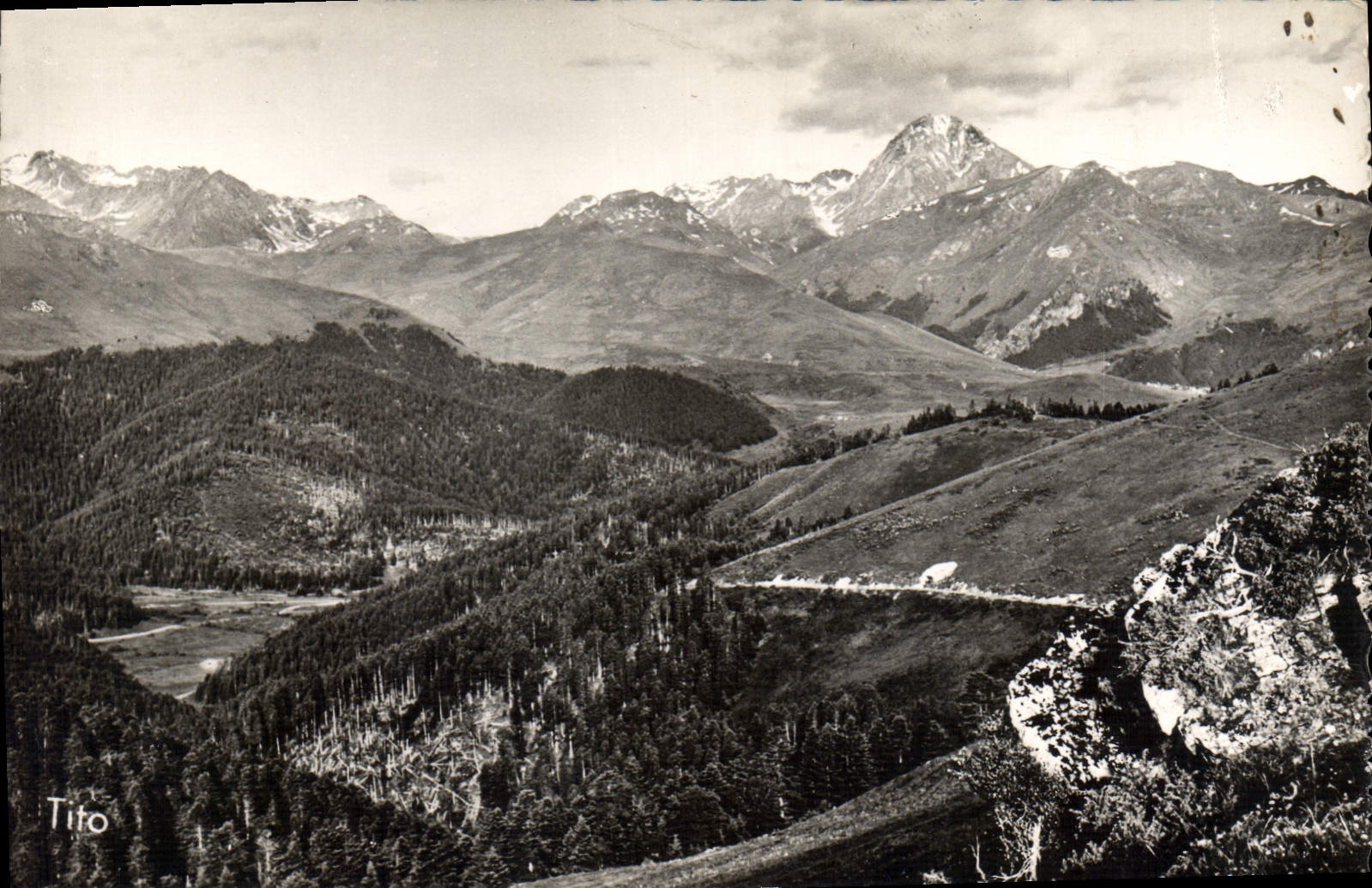 CPA Col d'Aspin Plateau de Payolle Le Pic du Midi de Bigorre 