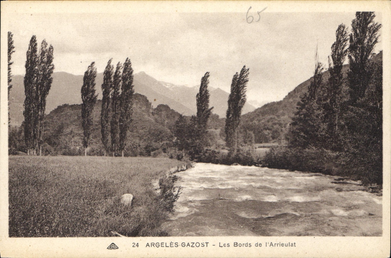 CPA Argeles Gazost Les Bords de l'Arrieulat 