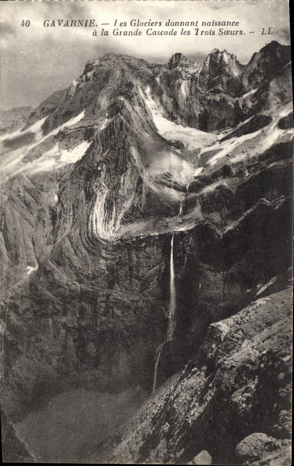 CPA Gavarnie Les Glaciers Donnant Naissance a la Grande Cascade les Trois Soeurs 