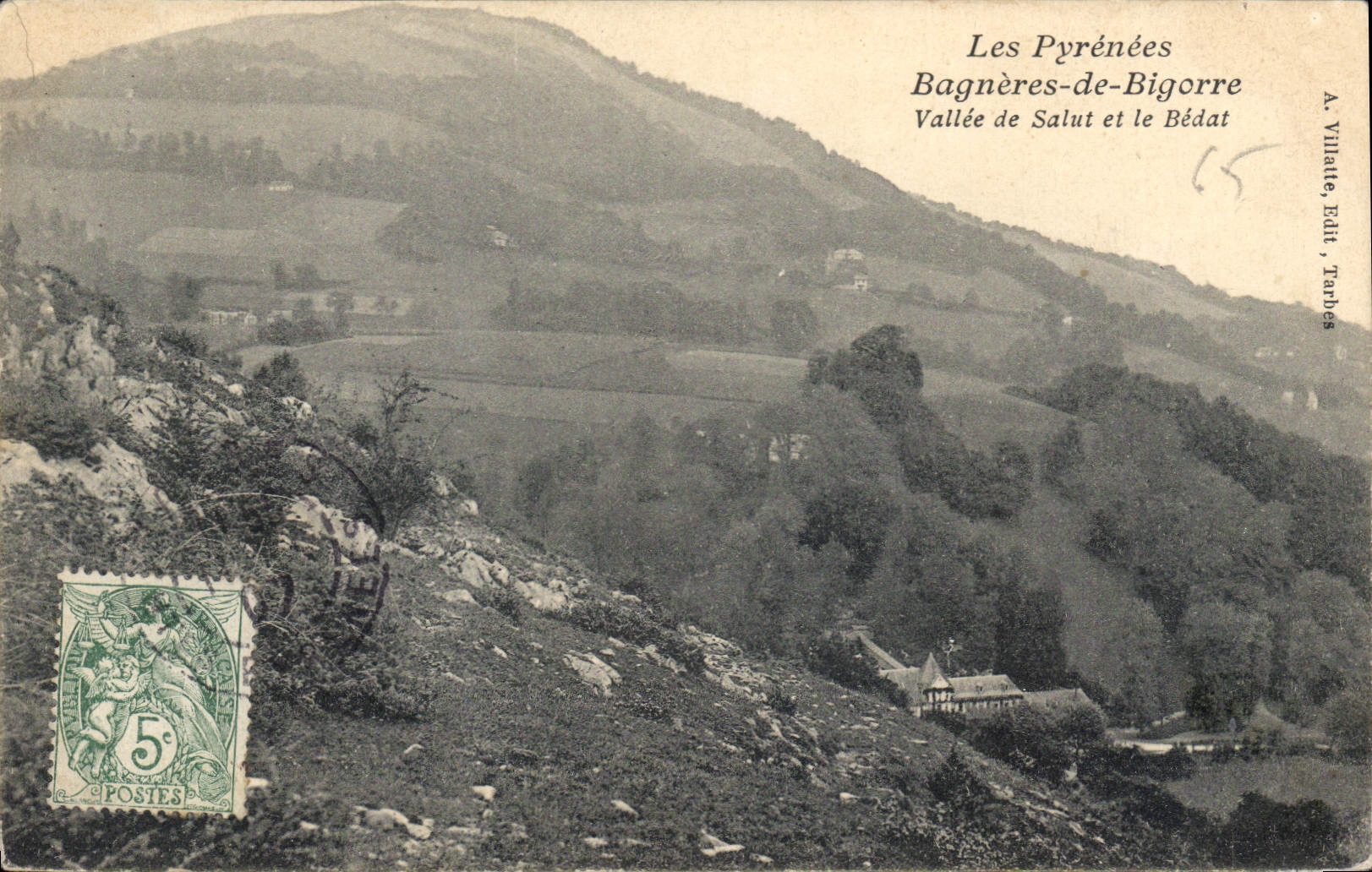 CPA Les Pyrenees Bagneres de Bigorre Vallee de Saint et le Bedat 