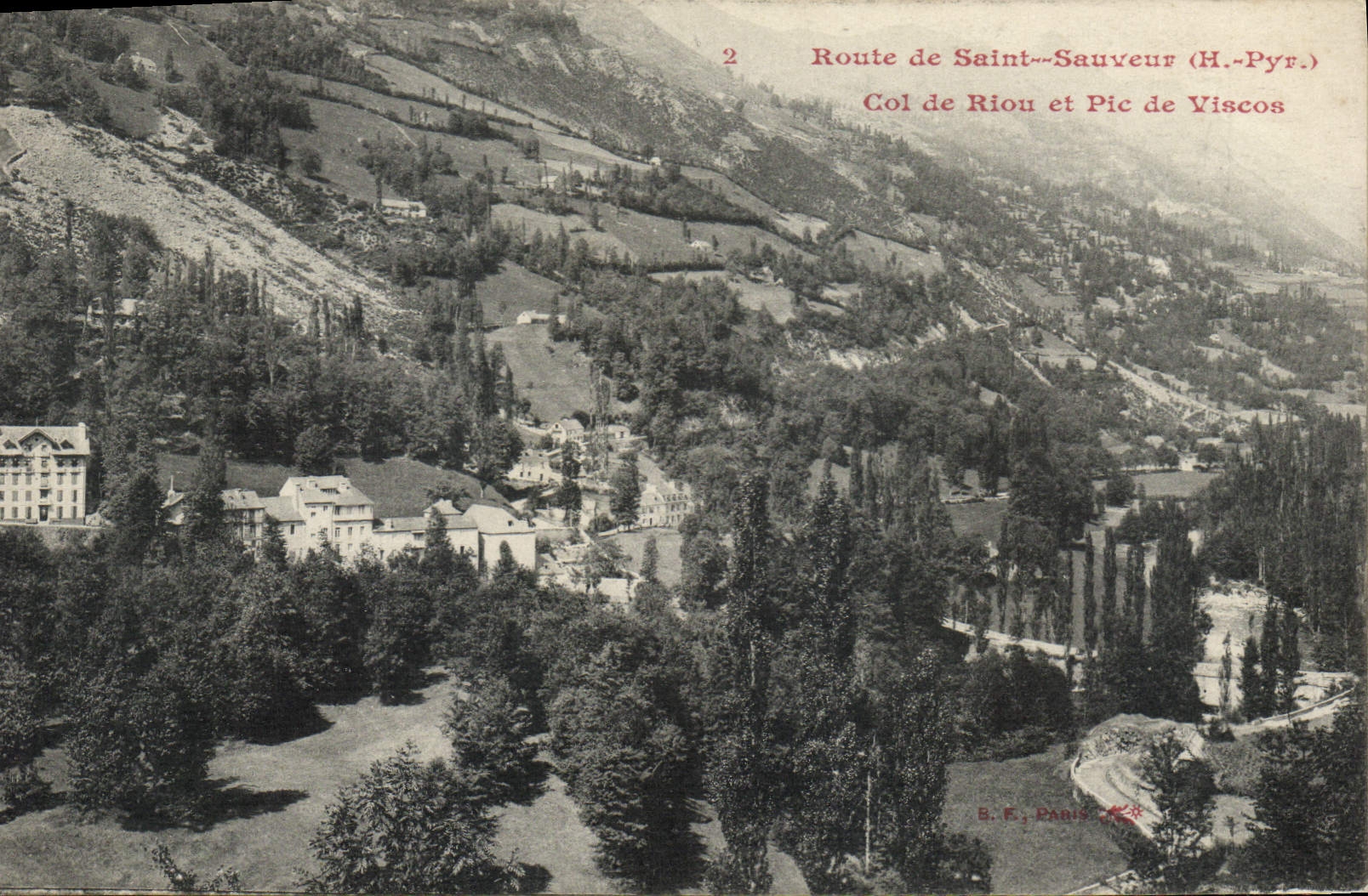 CPA Route de Saint Sauveur Col de Riou et Pic de Viscos 