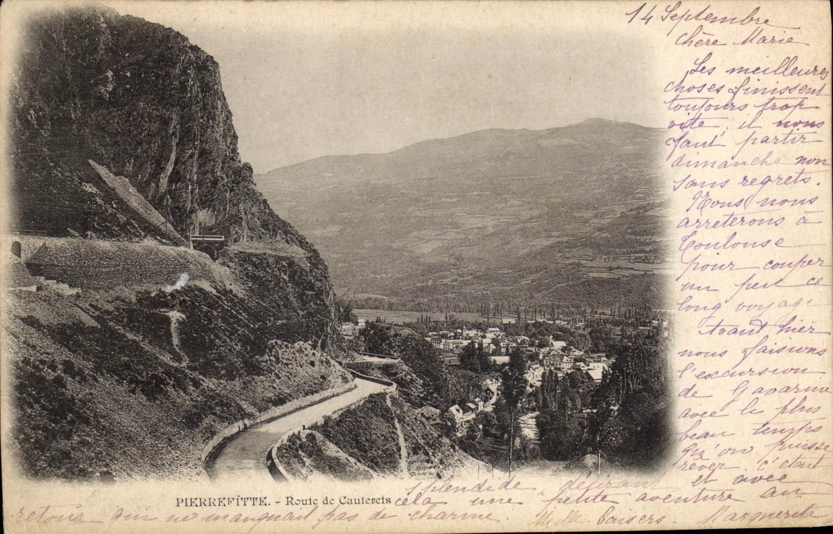 CPA Pierrefitte Route de Cauterets 