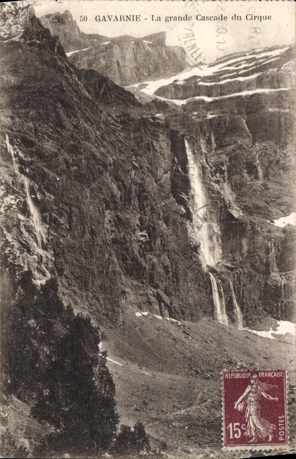 CPA Gavarnie La Grande Cascade du Cirque 
